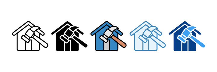 Project Approval  Icon Set Multiple Style Collection