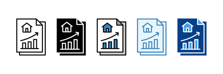 Property Management  Icon Set Multiple Style Collection