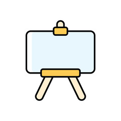 Standing Easel Icon vector stock illustration