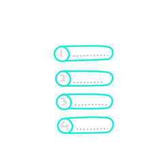 Obraz premium number list