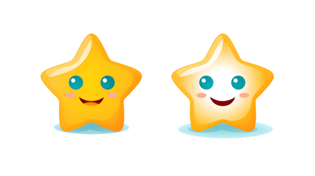Cheerful star themed logo design for a vibrant and friendly entity