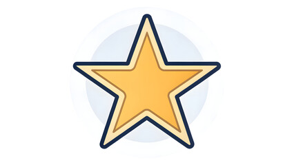 Obraz premium Star vector favorite rating flat vector symb