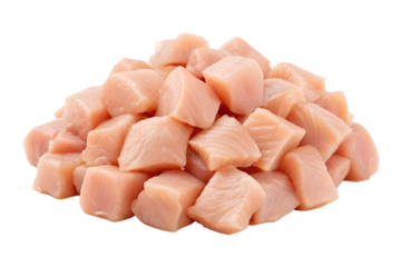 Raw chicken breast, fillet isolated on transparent background