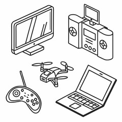 laptop and mobile phones
