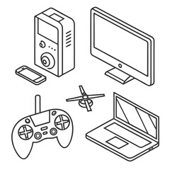 laptop and mobile phones