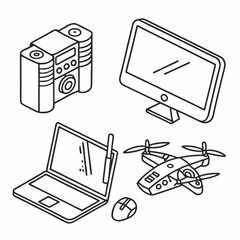 laptop and mobile phones