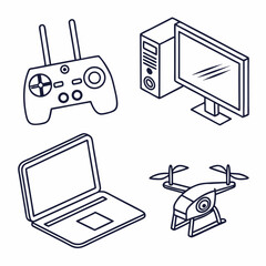 laptop and mobile phones
