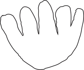 Abstract Flower Minimalist Line Art Hand Drawn