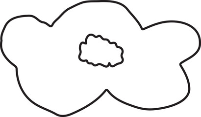 Abstract Flower Minimalist Line Art Hand Drawn