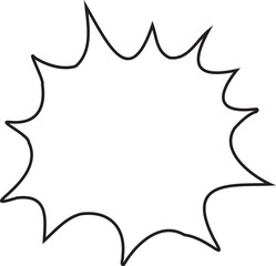 Abstract Flower Minimalist Line Art Hand Drawn