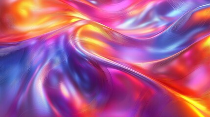 Fototapeta premium Abstract Colorful Iridescent Liquid Waves