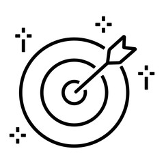 과녁에 화살이 꽂힌 아이콘