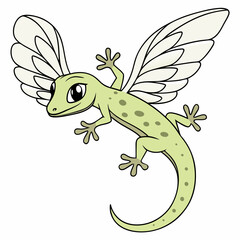 chameleon cartoon illustration