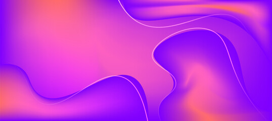 Minimalist abstract holographic background, pink with purple blue liquid gradient background for presentation branding or web ads design