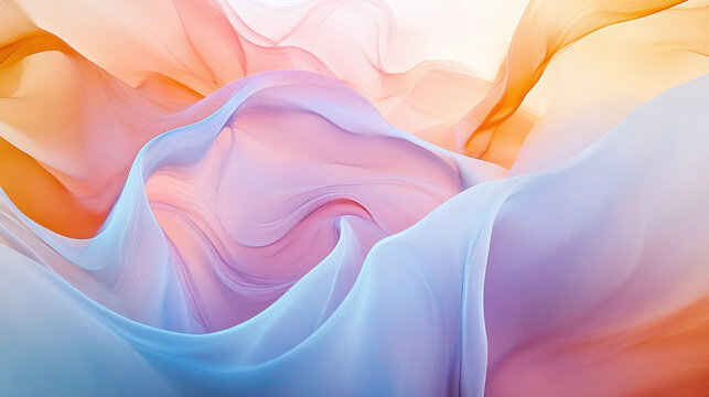 Soft Silk Background in Pastel Tones &ndash; Ideal for Elegant Text Overlays