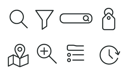 set of icons