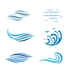 Naklejka premium Dynamic water wave with flowing curves, symbolizing motion, nature, freshness, energy, fluidity, tranquility, and ocean beauty.