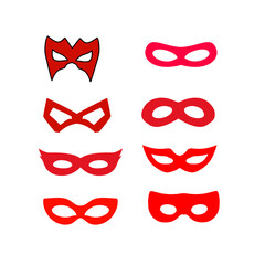 A sleek superhero mask with bold design, symbolizing strength, courage, identity, protection, power, and justice.