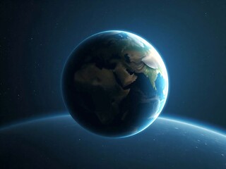 Fototapeta premium earth in space. earth, planet, globe, space, world, map, sun, blue, global, sphere, night, universe, 3d, astronomy, light, continent, atmosphere, sea, ocean, stars, black, america, cosmos, nature, sat