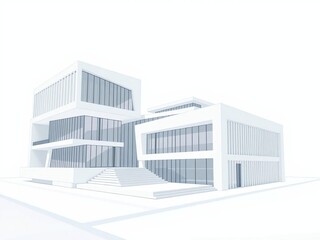 3d render of a building. house, home, architecture, building, 3d, construction, design, model, residential, plan, estate, structure, exterior, illustration, roof, apartment, real, vector, business, ci