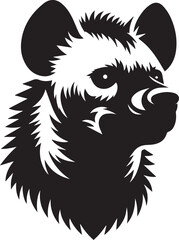 Obraz premium hyena head vector, hyena head logo silhouette vector