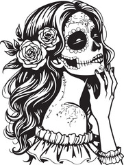 Sugar Skull Girl SVG | Tattoo Style Calavera Silhouette

Day of the Dead Skull Girl | Vector Tattoo Design

Sugar Skull Woman Silhouette | Dia de los Muertos SVG

Skull Girl Tattoo SVG | Gothic Calave