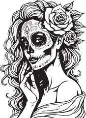 Sugar Skull Girl SVG | Tattoo Style Calavera Silhouette

Day of the Dead Skull Girl | Vector Tattoo Design

Sugar Skull Woman Silhouette | Dia de los Muertos SVG

Skull Girl Tattoo SVG | Gothic Calave