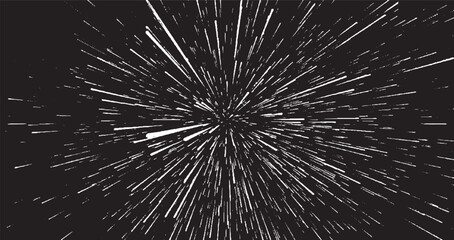 Fototapeta premium Circular starburst explosion texture. Distressed uneven grunge background. Abstract vector illustration. Overlay to create interesting effect and depth. Isolated on white background.