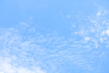 Beautiful Cumulus Clouds Against a Vibrant Blue Sky