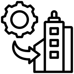 Management Buy In Outline Icon