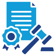 Legal Agreement Dual Tone Icon