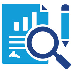 Contract Analysis Dual Tone Icon