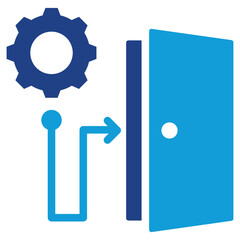Exit Strategy Dual Tone Icon