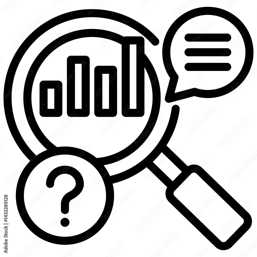 Poster Predictive Analytics Outline Icon