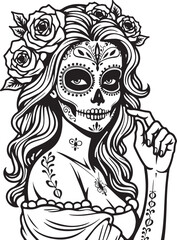 Sugar Skull Girl SVG | Tattoo Style Calavera Silhouette

Day of the Dead Skull Girl | Vector Tattoo Design

Sugar Skull Woman Silhouette | Dia de los Muertos SVG

Skull Girl Tattoo SVG | Gothic Calave