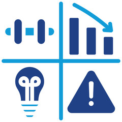 Swot Analysis Dual Tone Icon