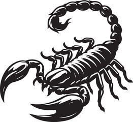 scorpion tattoo vector, scorpion logo silhouette vector