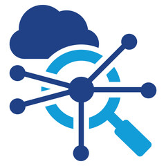 Network Analysis Dual Tone Icon