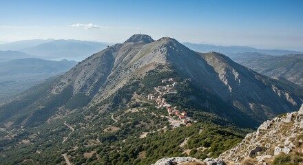 Fototapeta premium view specific mountain mountain considered abode twelve principal deities 