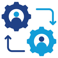 Employee Engagement Dual Tone Icon