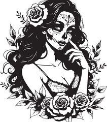 Sugar Skull Girl SVG | Tattoo Style Calavera Silhouette

Day of the Dead Skull Girl | Vector Tattoo Design

Sugar Skull Woman Silhouette | Dia de los Muertos SVG

Skull Girl Tattoo SVG | Gothic Calave