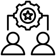 Interpersonal Skill  Outline Icon
