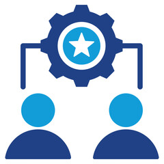 Interpersonal Skill  Dual Tone Icon