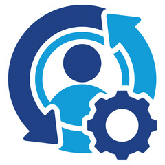 Human Resource Management Dual Tone Icon