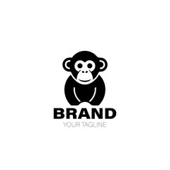 Chimp Logo. Chimp Logo Design. Chimp Logo Brand. Chimp Logo Vector Design Isolated on White Background