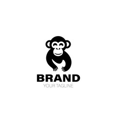 Chimp Logo. Chimp Logo Design. Chimp Logo Brand. Chimp Logo Vector Design Isolated on White Background