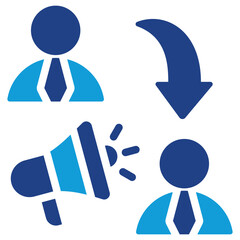 B2B Marketing Dual Tone Icon