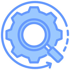 Search Engine Optimization Lineal Blue Icon