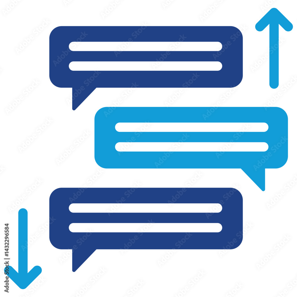 Poster task prioritization dual tone icon