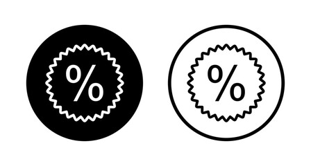 Discount icon logo design. Discount tag sign and symbol